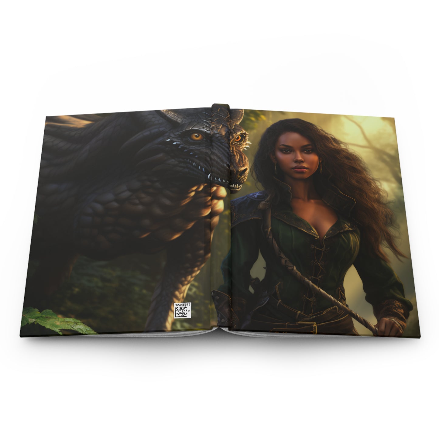 Girl with a Dragon 4 Hardcover Journal Matte