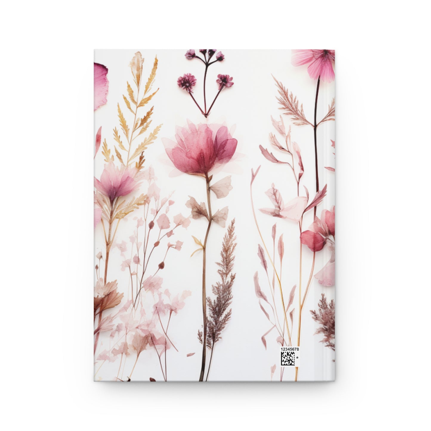 Pink Floral Hardcover Journal Matte