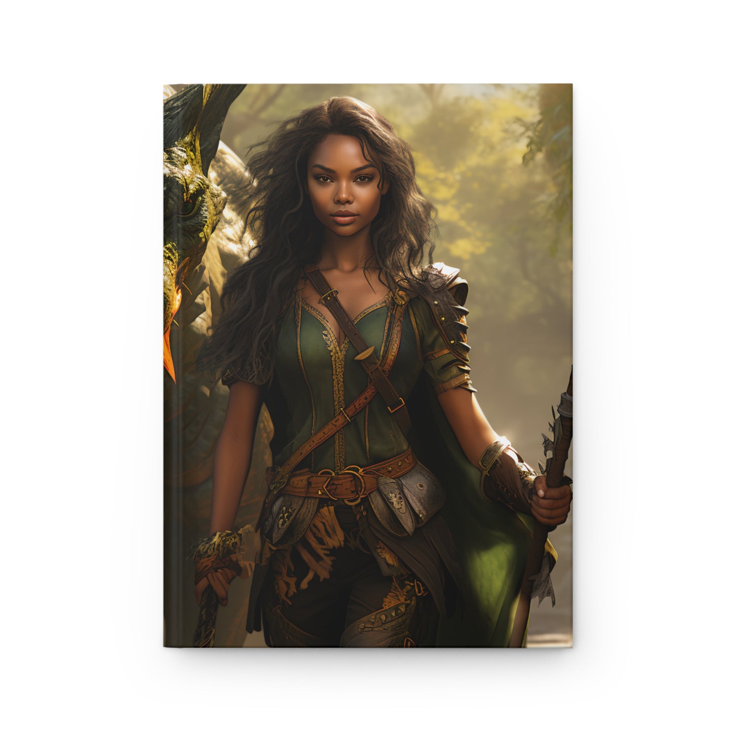 Girl with Dragon 2 Hardcover Journal Matte