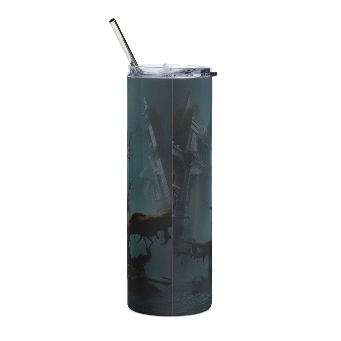 Haunted Face Stainless steel tumbler