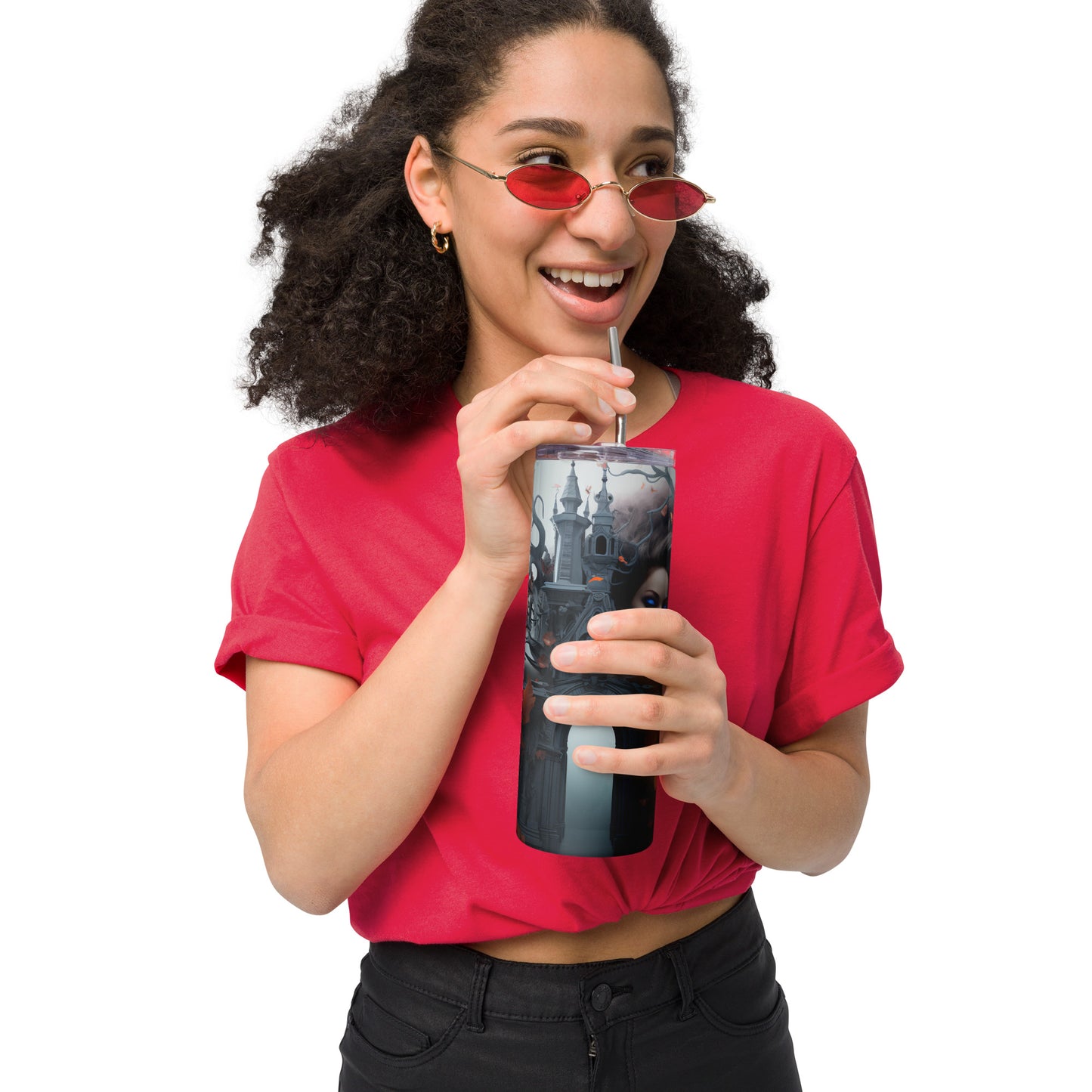 Face Stainless steel tumbler