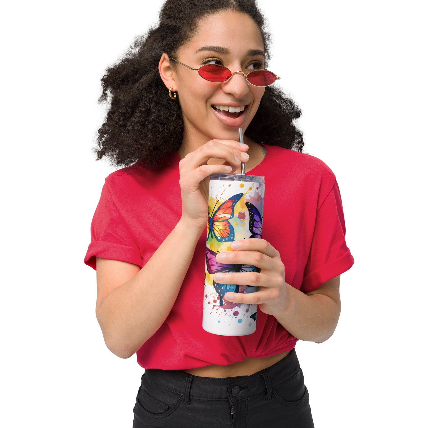 Butterfly 2 Stainless steel tumbler