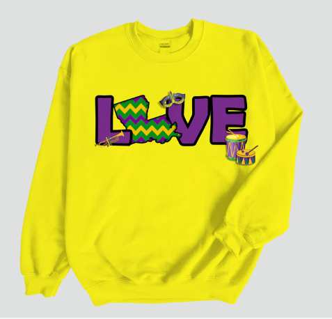 Love Mardi Gras T-Shirt