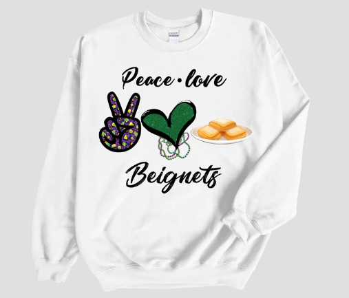 Peace Love Beignets T-shirt