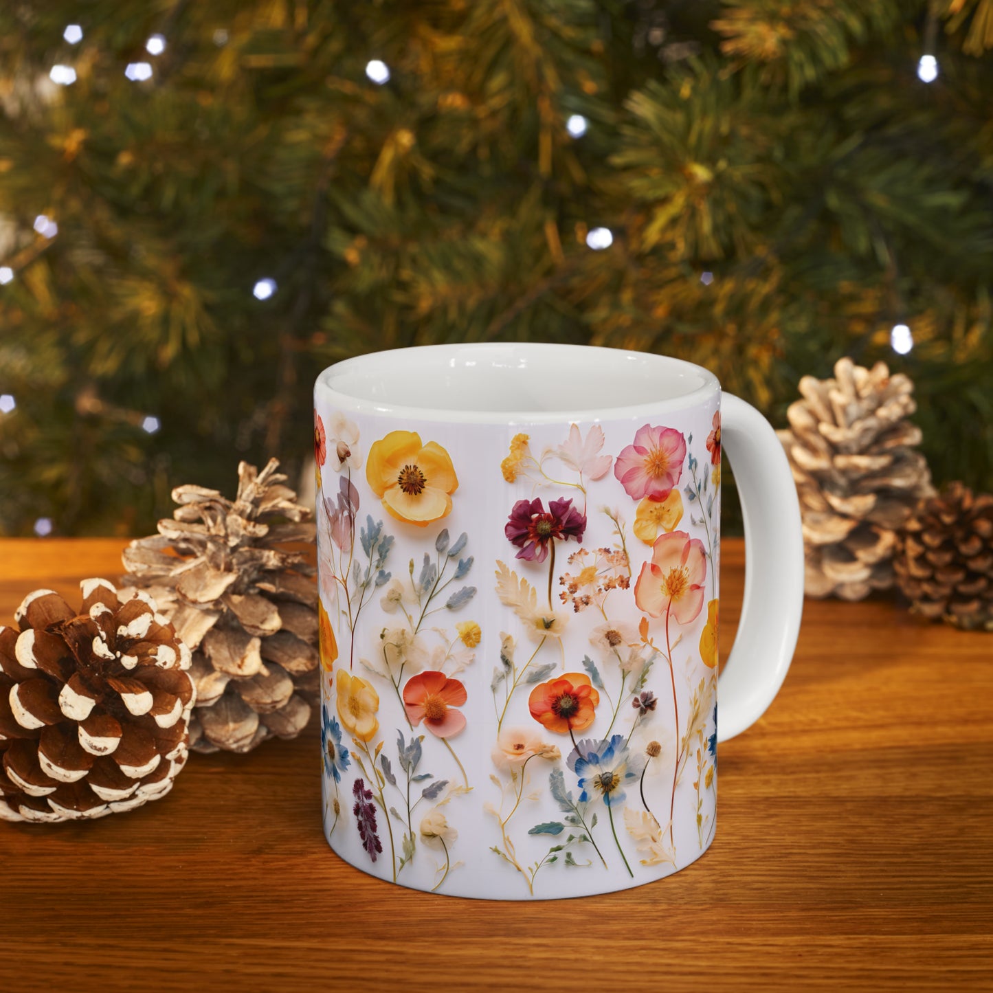 Floral Ceramic Mug 11oz