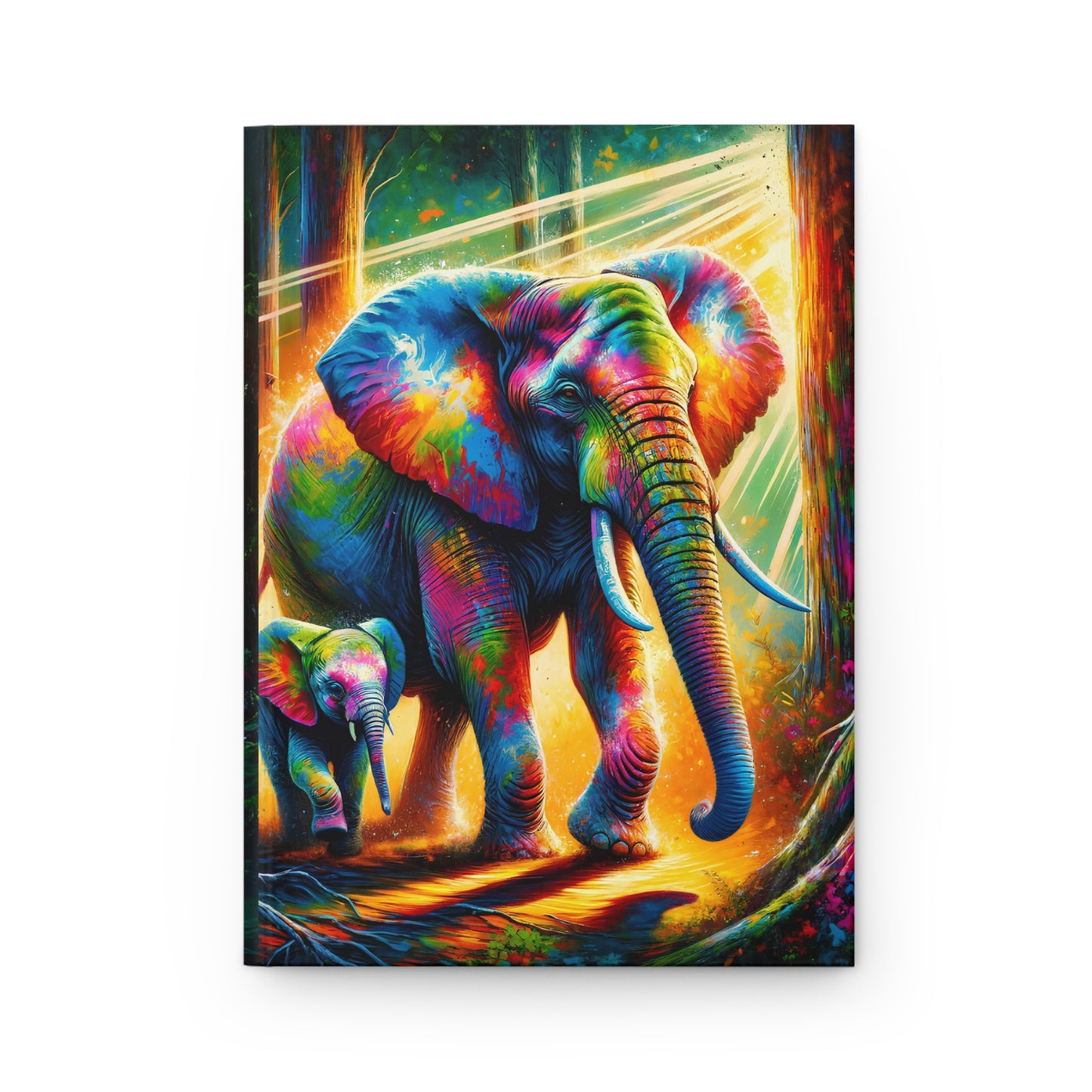 Elephants Hardcover Journal Matte