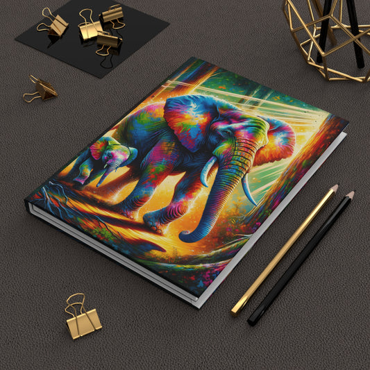 Elephants Hardcover Journal Matte