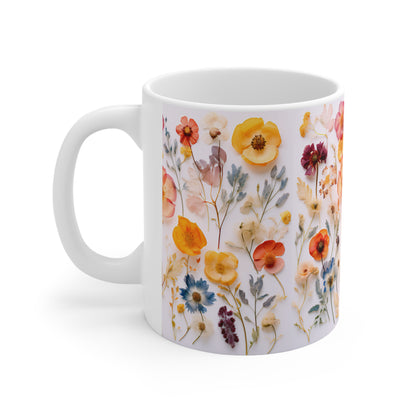 Floral Ceramic Mug 11oz