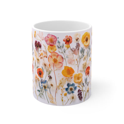 Floral Ceramic Mug 11oz