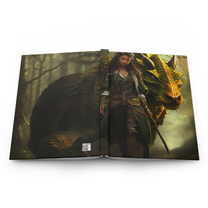 Girl with a Dragon Hardcover Journal Matte