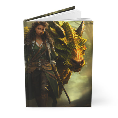 Girl with a Dragon Hardcover Journal Matte