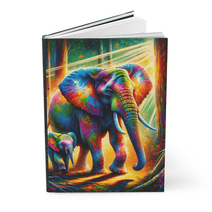 Elephants Hardcover Journal Matte