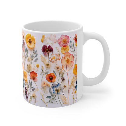 Floral Ceramic Mug 11oz