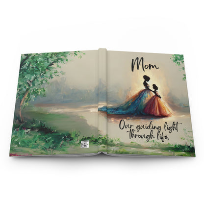 "Mom: Our guiding light through life." Hardcover Journal Matte