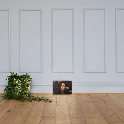 Woman with Flower in her Hair Canvas