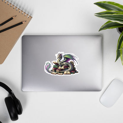 Feather Tail Dragon Bubble-free stickers