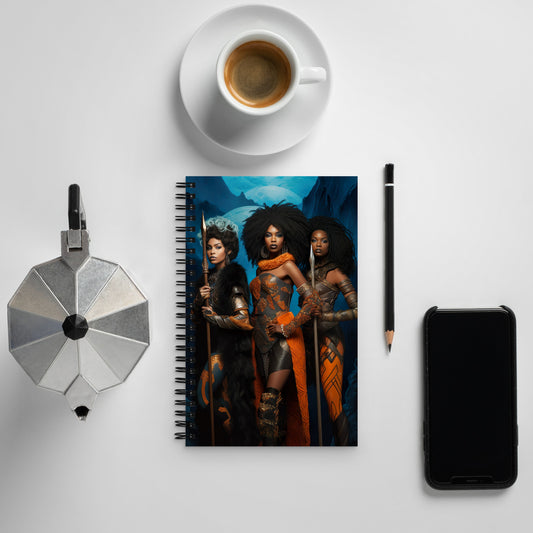 Warrior Sisters Spiral notebook