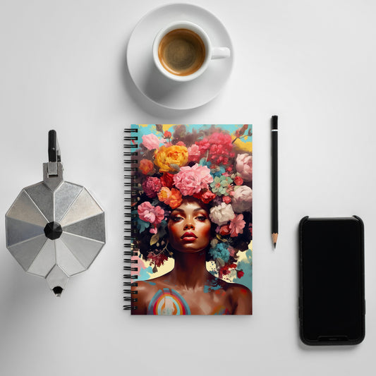 Flower Child #4 Spiral notebook