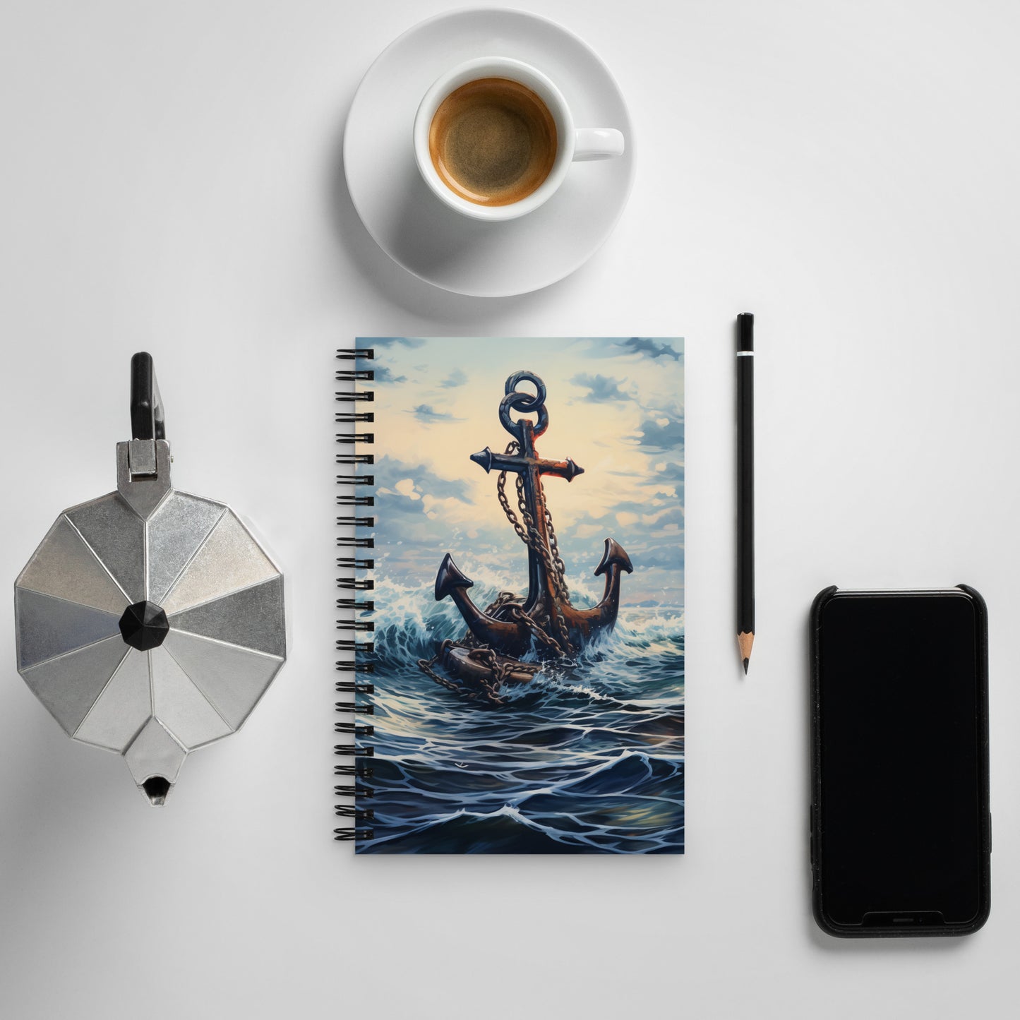 Anchor Spiral notebook