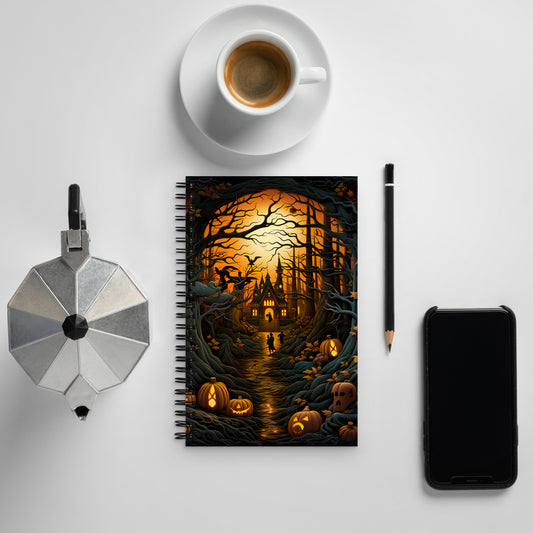 Spooky Spiral notebook