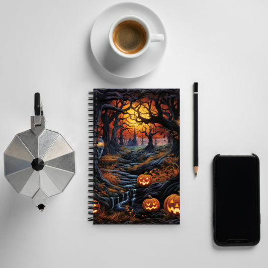 Spooky Spiral notebook