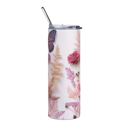 Floral Stainless steel tumbler