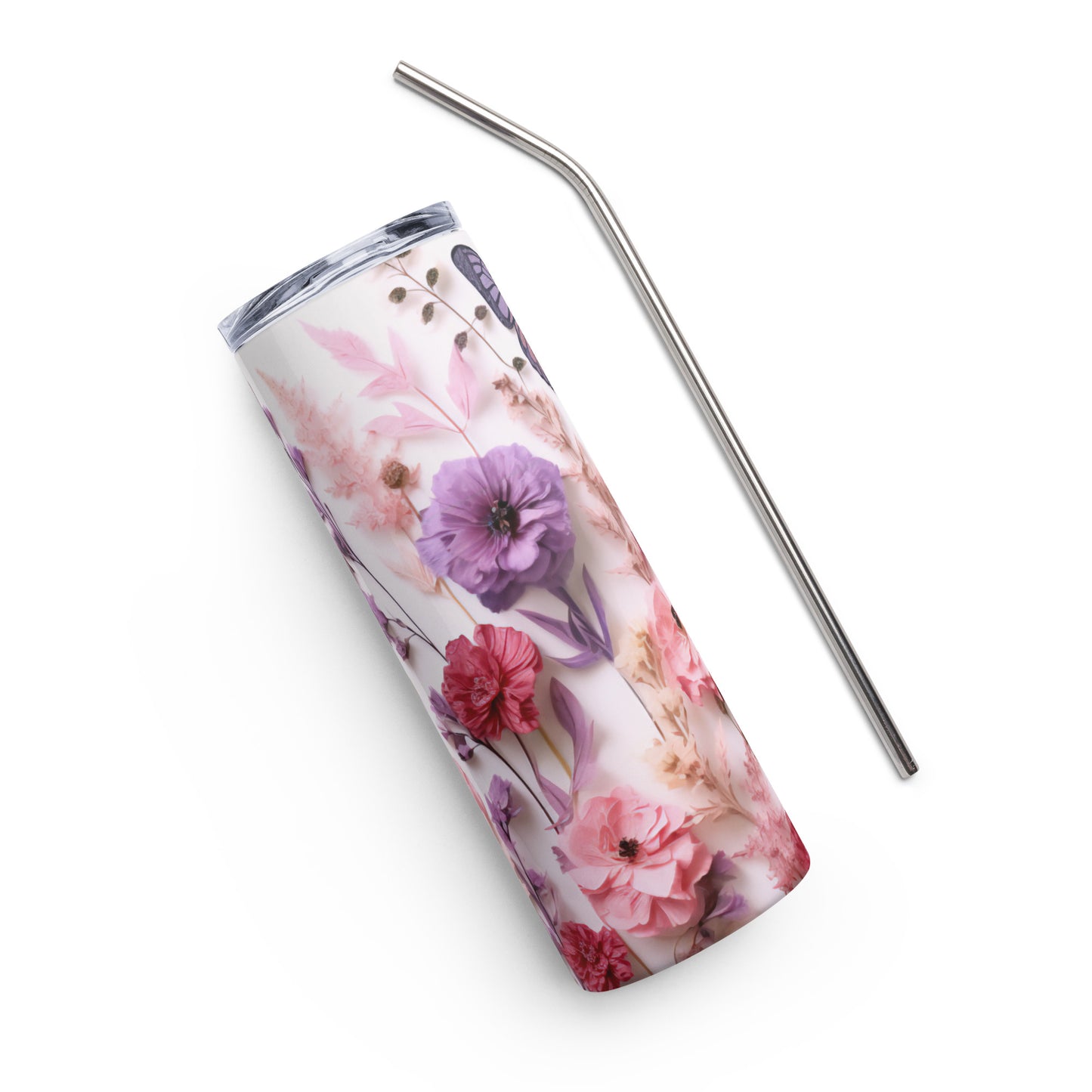 Floral Stainless steel tumbler