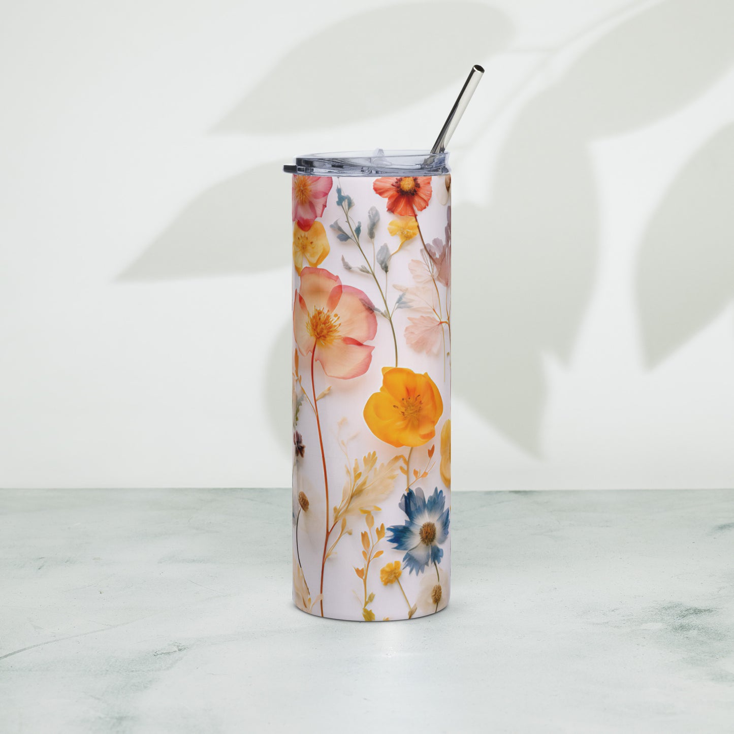 Floral 1 Stainless steel tumbler