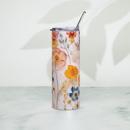 Floral 1 Stainless steel tumbler