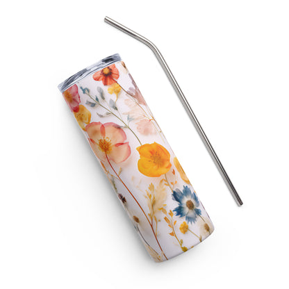 Floral 1 Stainless steel tumbler