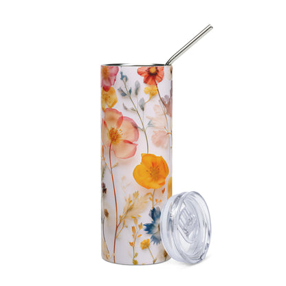 Floral 1 Stainless steel tumbler