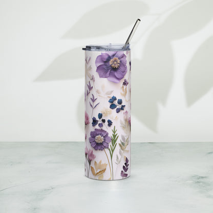 Floral 2 Stainless steel tumbler