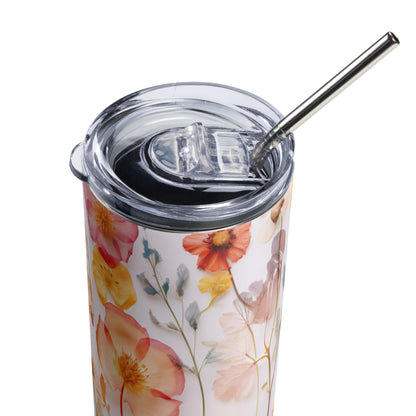 Floral 1 Stainless steel tumbler